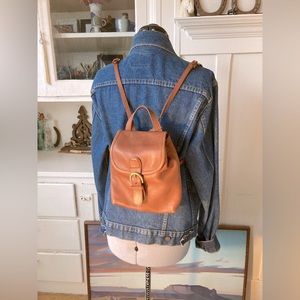 Vintage Coach Mini Backpack Tan